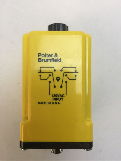 POTTER & BRUMFIELD CGB-38-79005S TIME DELAY RELAY 0.5-5 SEC 10A 240VAC RESISTIVE