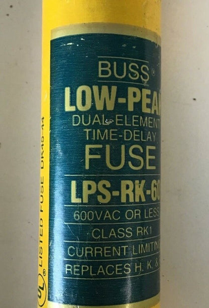 BUSS LPS-RK-60 LOW-PEAK FUSE 600VAC CLASS RK1****LOTOF8****