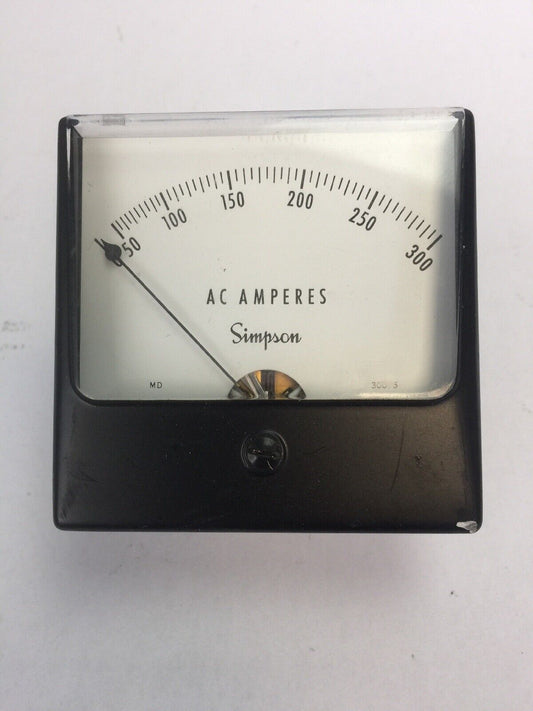 SIMPSON 0-500 AC AMPERES PANEL MOUNT METER