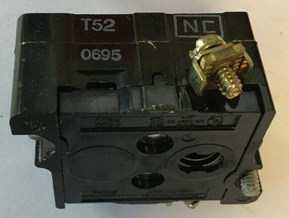 CUTLER-HAMMER 10250T52 CONTACT BLOCK 1N.C. ***LOTOF2***