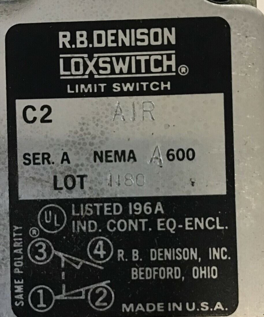 GOULD C2 AIR LIMIT SWITCH SERIES A NEMA 600