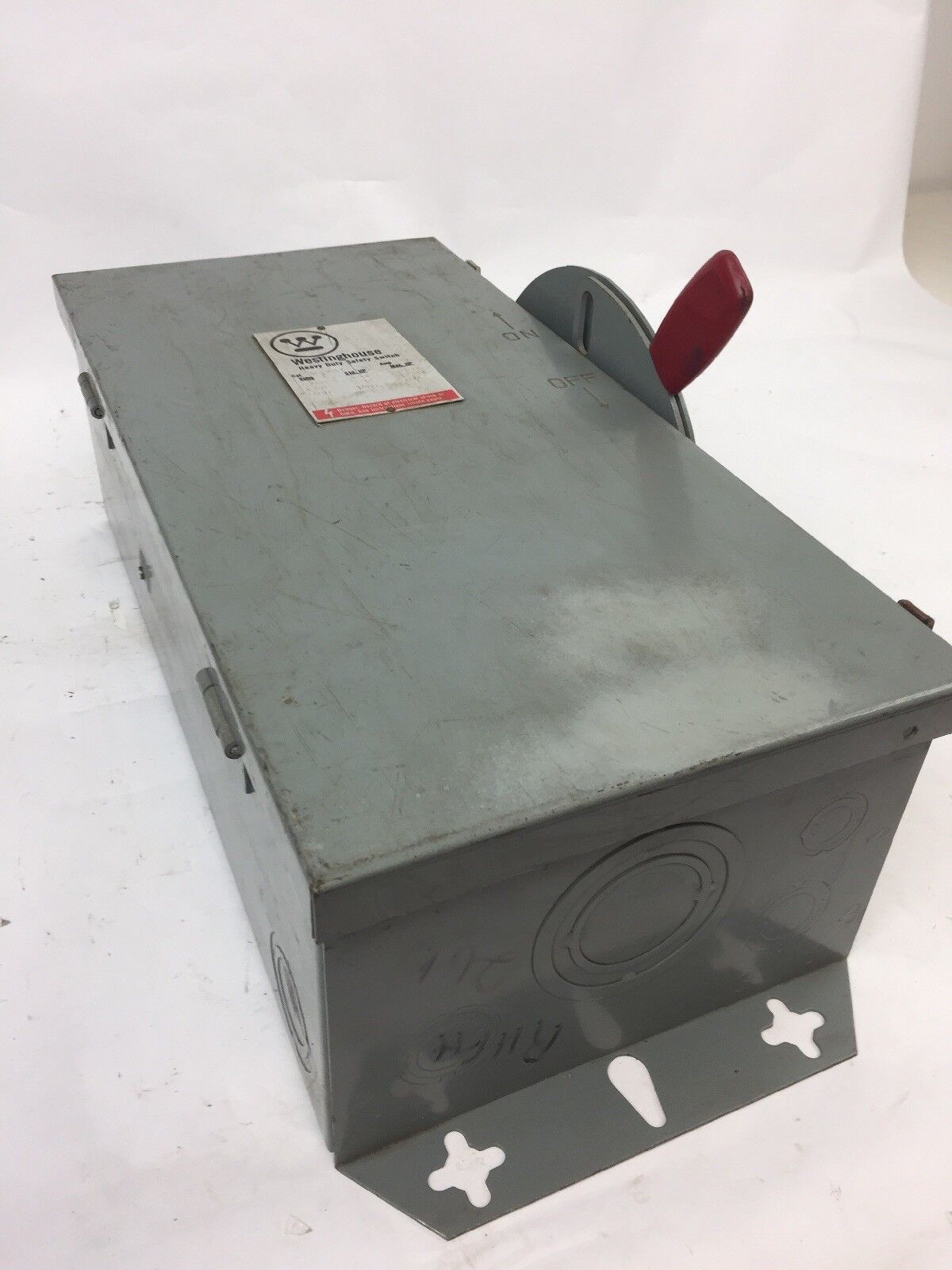 WESTINGHOUSE RHFN261 TYPE 3R RAINPROOF 30 AMP 600 VOLTS AC ENCLOSURE