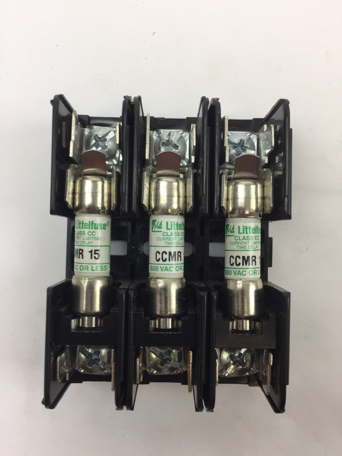 LITTELFUSE L60030C33PQ FUSEHOLDER WITH 3 CCMR 15 AMP FUSES