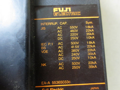 FUJI ELECTRIC EA403A CIRCUIT BREAKER 300A, 660VAC, 250VDC, 3-POLE