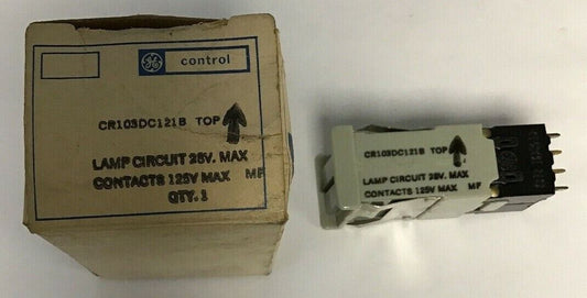 GENERAL ELECTRIC CR103DC121B LAMP CIRCUIT 28V MAX CONTACTS 125V MAX