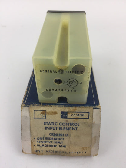 GE CR245R211A STATIC CONTROL INPUT ELEMENT ONE RESISTANCE SENSITIVE INPUT