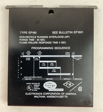 FIREYE PROGRAMMER TYPE EP160