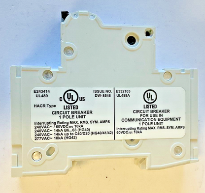 SIEMENS 5SJ4110-7HG40 CIRCUIT BREAKER 10A CHAR.C TYPE HSJ 230V ***LOTOF2***