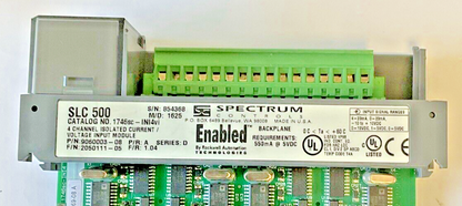 ALLEN-BRADLEY 1746SC-INI4VI SER. D F/R: 1.04 P/R:A SER.D 4 CHANNEL INPUT MODULE
