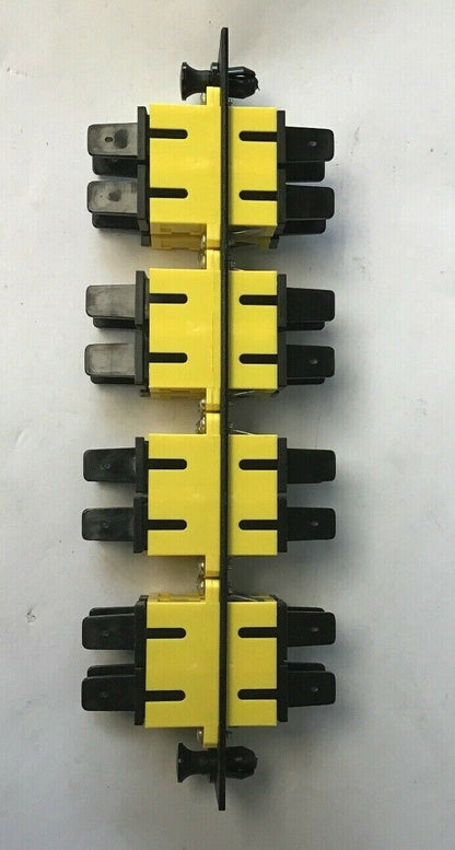 HUBBELL FEPSCDY8 16-PORT SC DUPLEX ADAPTER PANEL (YELLOW )
