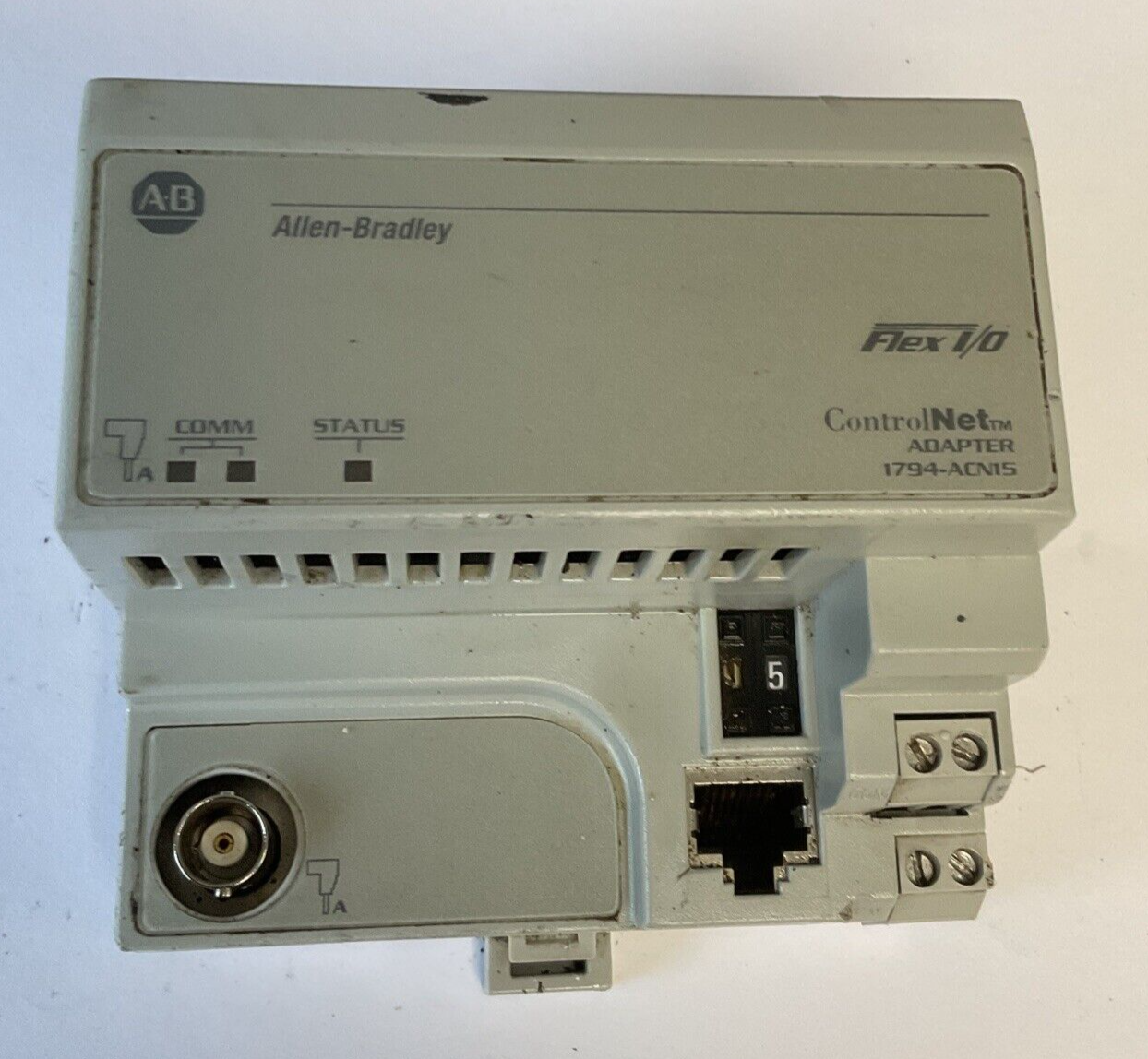 ALLEN BRADLEY 1794-ACN15 CONTROL NET ADAPTER SER.B REV.A01 F/W REV.A 24VDC