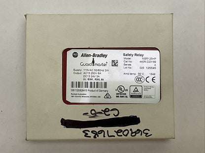 ALLEN BRADLEY 440R-D23169 SER A SAFETY RELAY MSR125HP