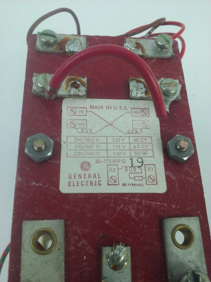 GENERAL ELECTRIC 55-172809G TRANSFORMER 110/120V 50/60HZ