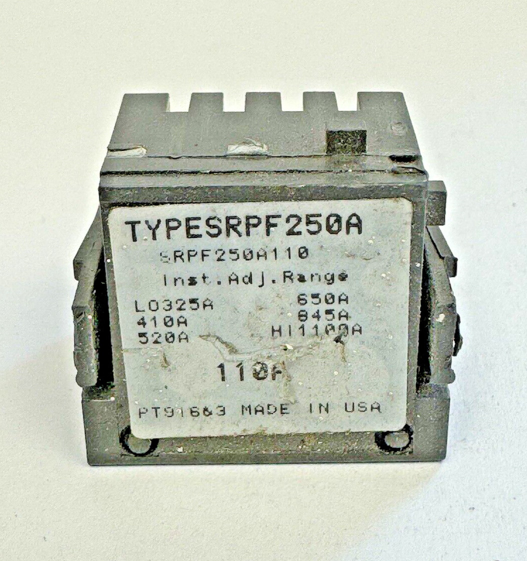 GE - SRPF250A110 - RATING PLUG W/ ADJUSTABLE INSTANTANEOUS TRIP - 110A