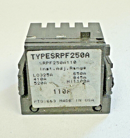 GE - SRPF250A110 - RATING PLUG W/ ADJUSTABLE INSTANTANEOUS TRIP - 110A