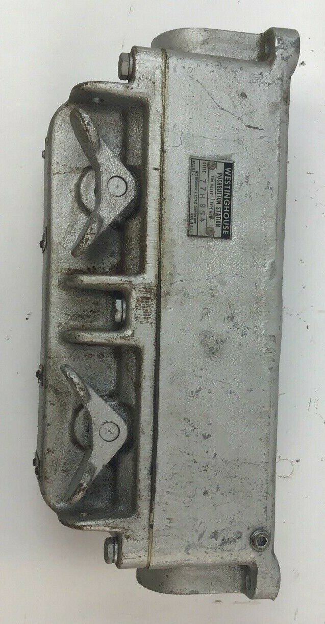 WESTINGHOUSE TYPE HDW PUSHBUTTON STATION 77H954  600VOLTS