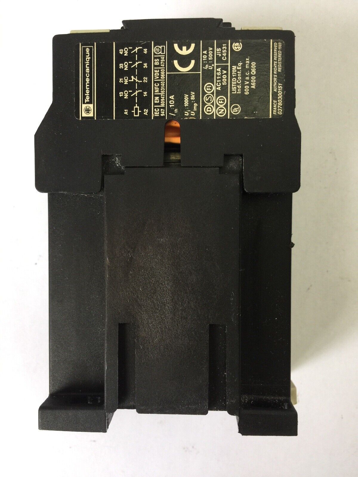 TELEMECANIQUE CA3DN31 CONTACTOR 600VAC  COIL 24V