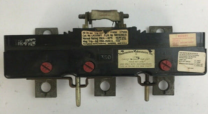 WESTINGHOUSE LA3350PT AB DE-ION TRIP UNIT 3POLE 350AMP 5661D26G31