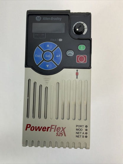 ALLEN BRADLEY 25B-D2P3N114 AC DRIVE SER A FRN 5.001 OUTPUT 0-460VAC