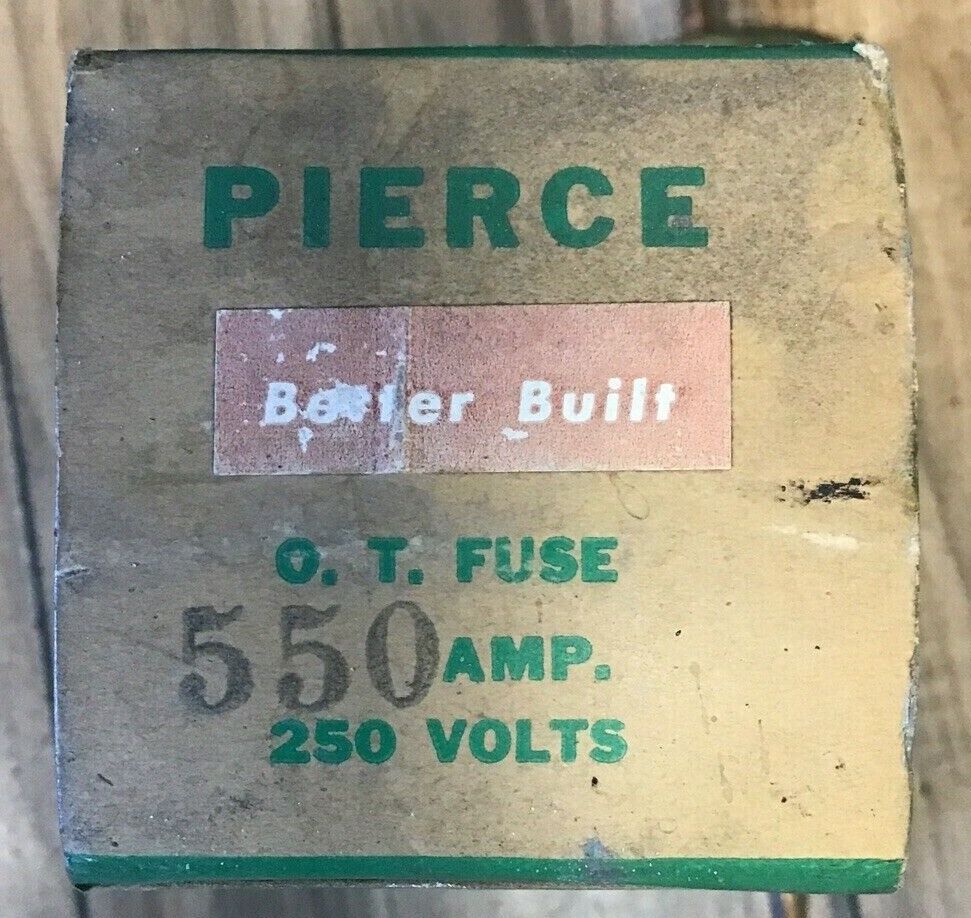 PIERCE JH-20 NON-RENEWABLE FUSE 550A 250V