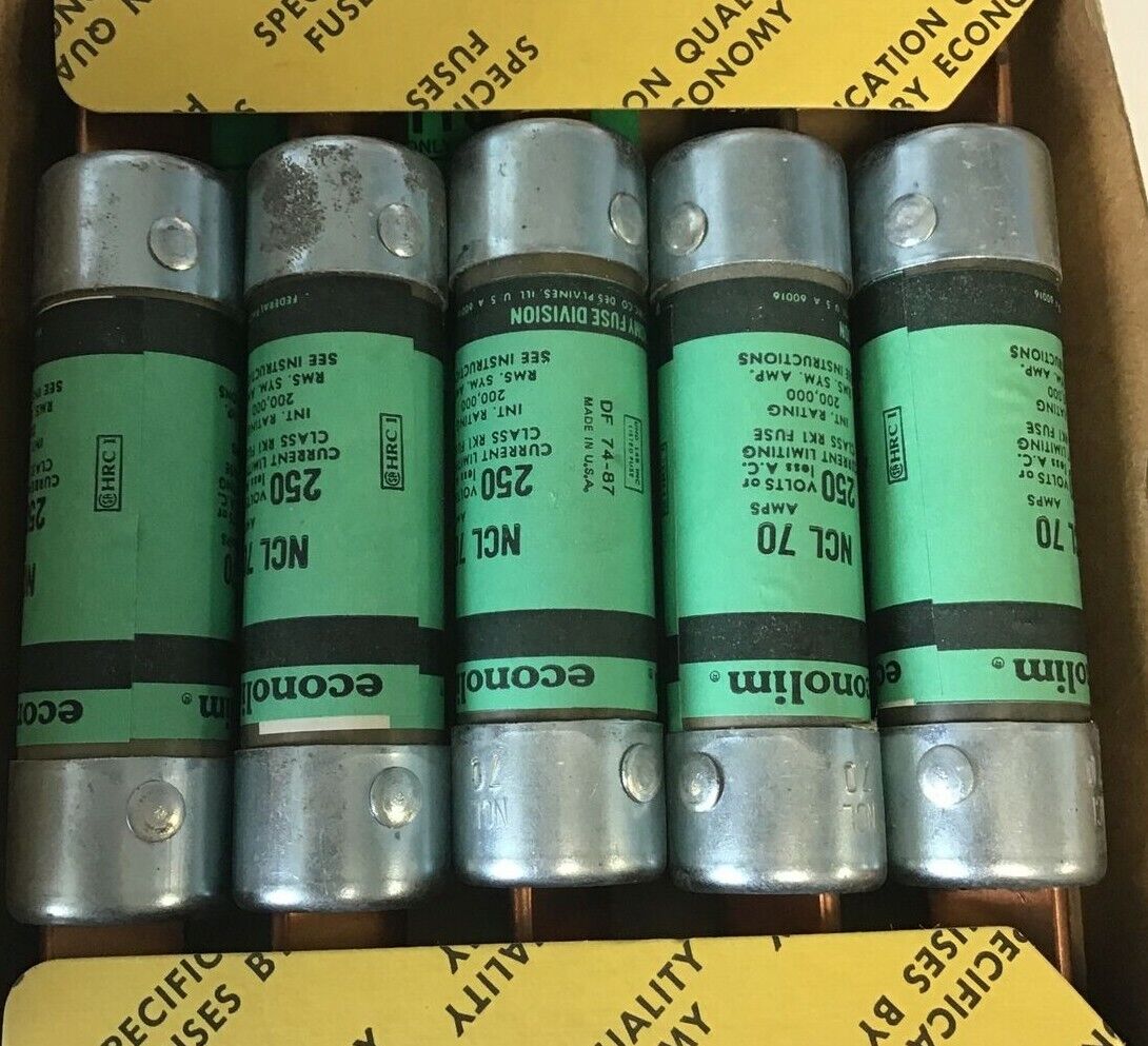 ECONOMY NCLR 70  CURRENT LIMITING RK1 FUSE 70A NCL70***LOTOF5***