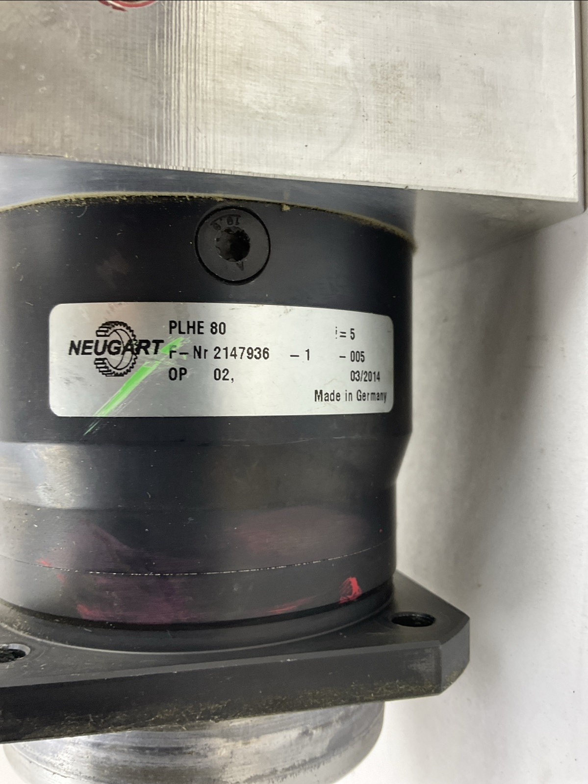 SCHNEIDER BMH1003P32F2A SERVO MOTOR 6000RPM NEUGART PLHE 80