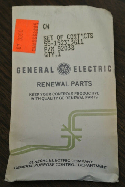 GENERAL ELECTRIC 55-152313G11 CONTACTS SET / NEW SURPLUS / 92038 / 55152313G11