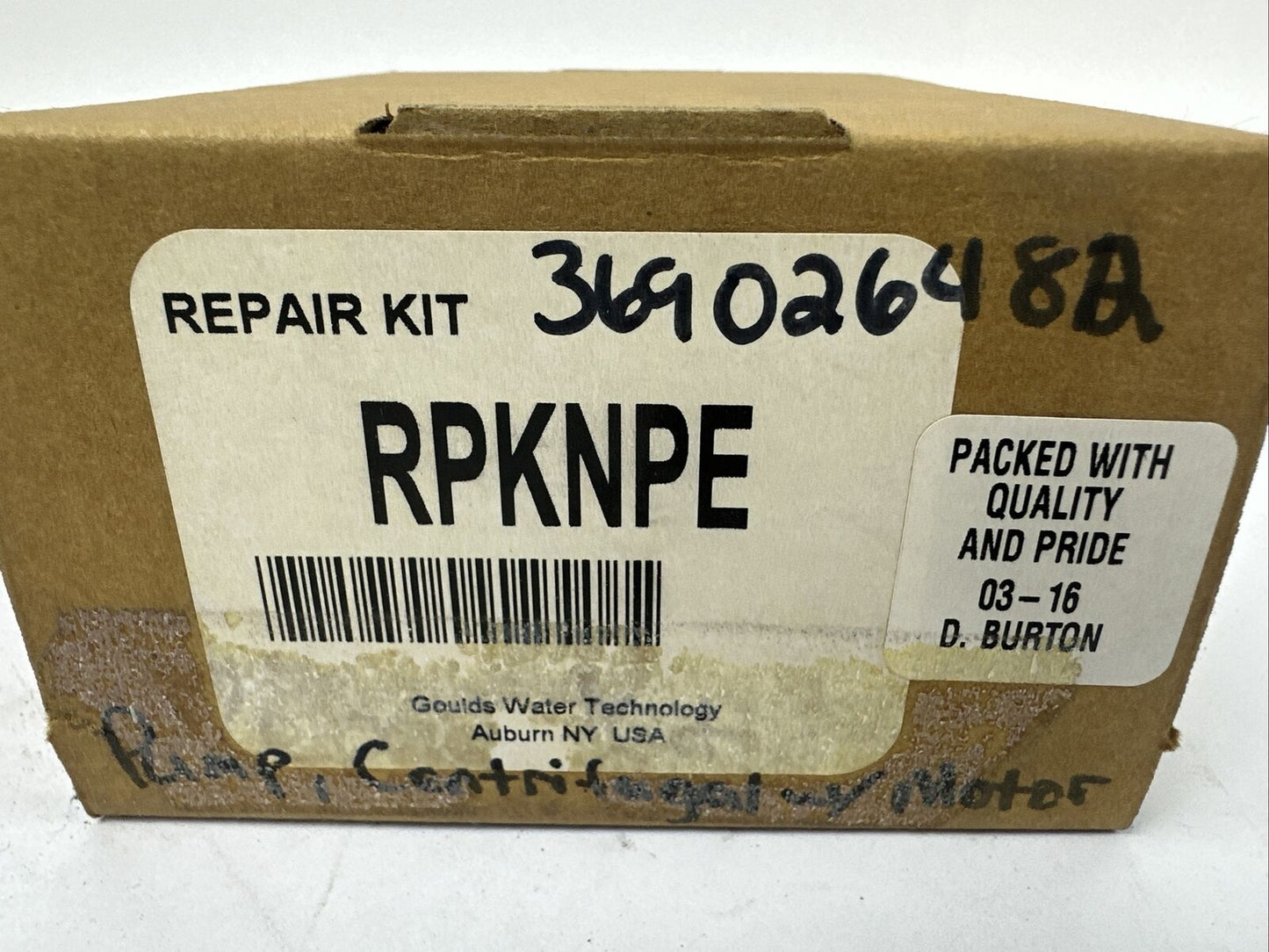 GOULDS WATER TECHNOLOGY RPKNPE REPAIR KIT