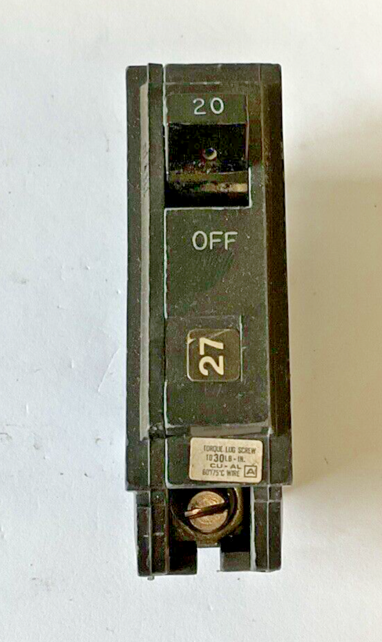 GENERAL ELECTRIC THQB1120 CIRCUIT BREAKER 20A 120/240VAC 1POLE THQB***LOTOF4***