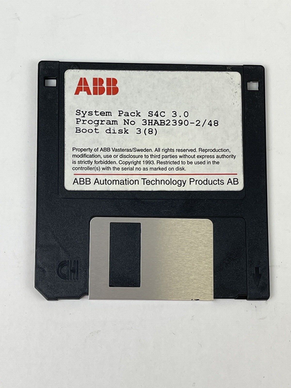 ABB ROBOTICS - 64A-01634- RobotWare - 4 DISKS - SYSTEM PACK S4C 3.0 - SEE DESC.