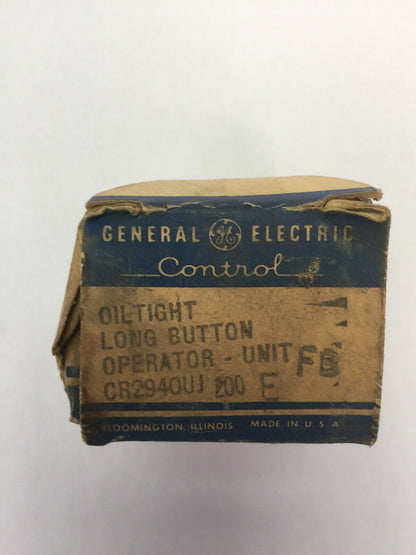 GE CR2940UJ200 OILTIGHT LONG BUTTON OPERATOR UNIT