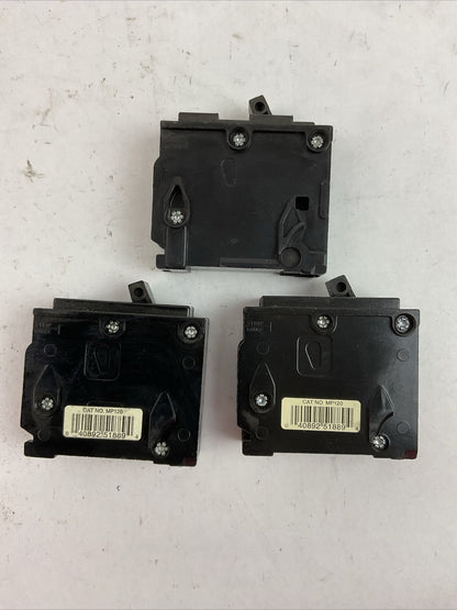 MURRAY MP120 1POLE CIRCUIT BREAKER 20AMP 120/240VAC TYPE MP-T (LOT OF 3)