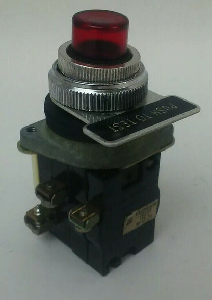 GENERAL ELECTRIC CR294UW221A2 RED PUSH BUTTON 110V 50/60HZ