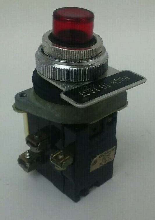 GENERAL ELECTRIC CR294UW221A2 RED PUSH BUTTON 110V 50/60HZ