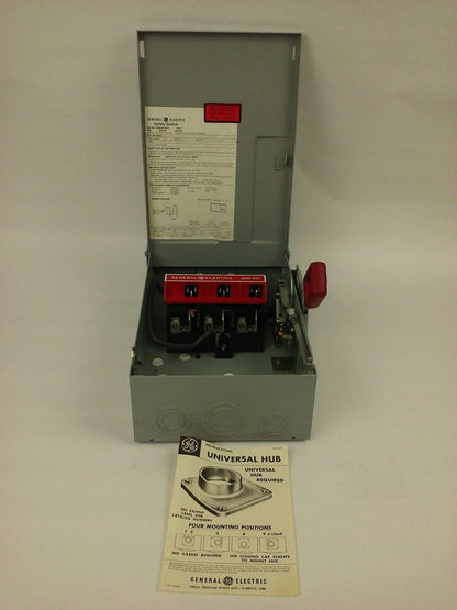 GE THN2261RDC SAFETY SWITCH, MOD 7, 30A, 650/250VDC, TYPE 3R RAINPROOF ENCLOSURE