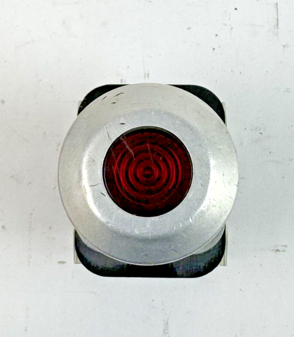 ALLEN-BRADLEY - 800T-FXQ24RA1 SER. T - RED MUSHROOM PUSH/PULL BUTTON W/ BLOCK