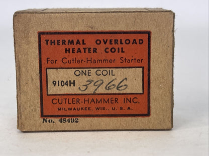 CUTLER HAMMER 9104H3966 THERMAL OVERLOAD HEATER COIL