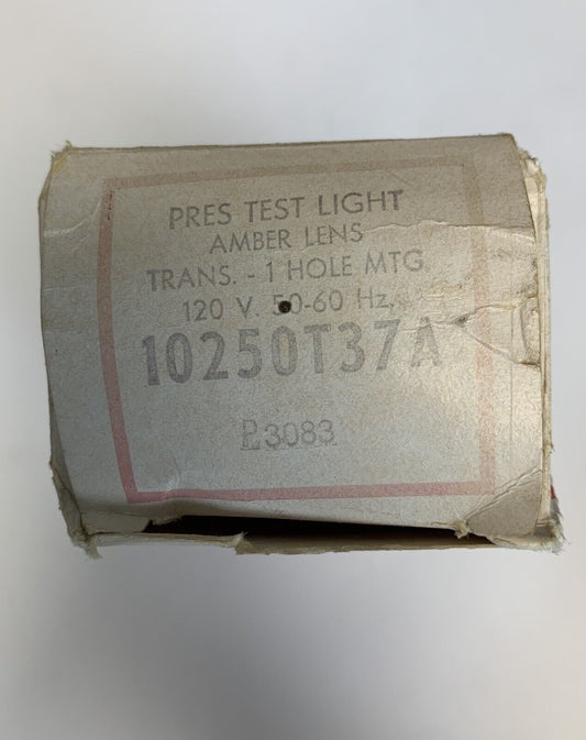 Cutler-Hammer Pres Test Light Amber Lens Trans.-1 Hole MTG. 10250T37A