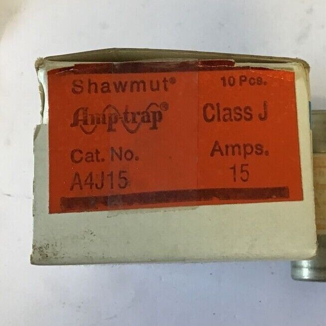 GOULD SHAWMUT A4J15 AMP TRAP CLASS J 15A 600VAC ****LOTOF10****