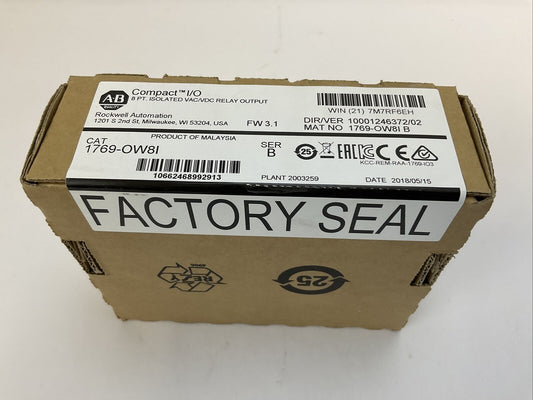 ALLEN BRADLEY 1769-OW8I SER B FW 3.1 DIR/VER 10001246372/02 8PT ISOLATED VAC/VDC