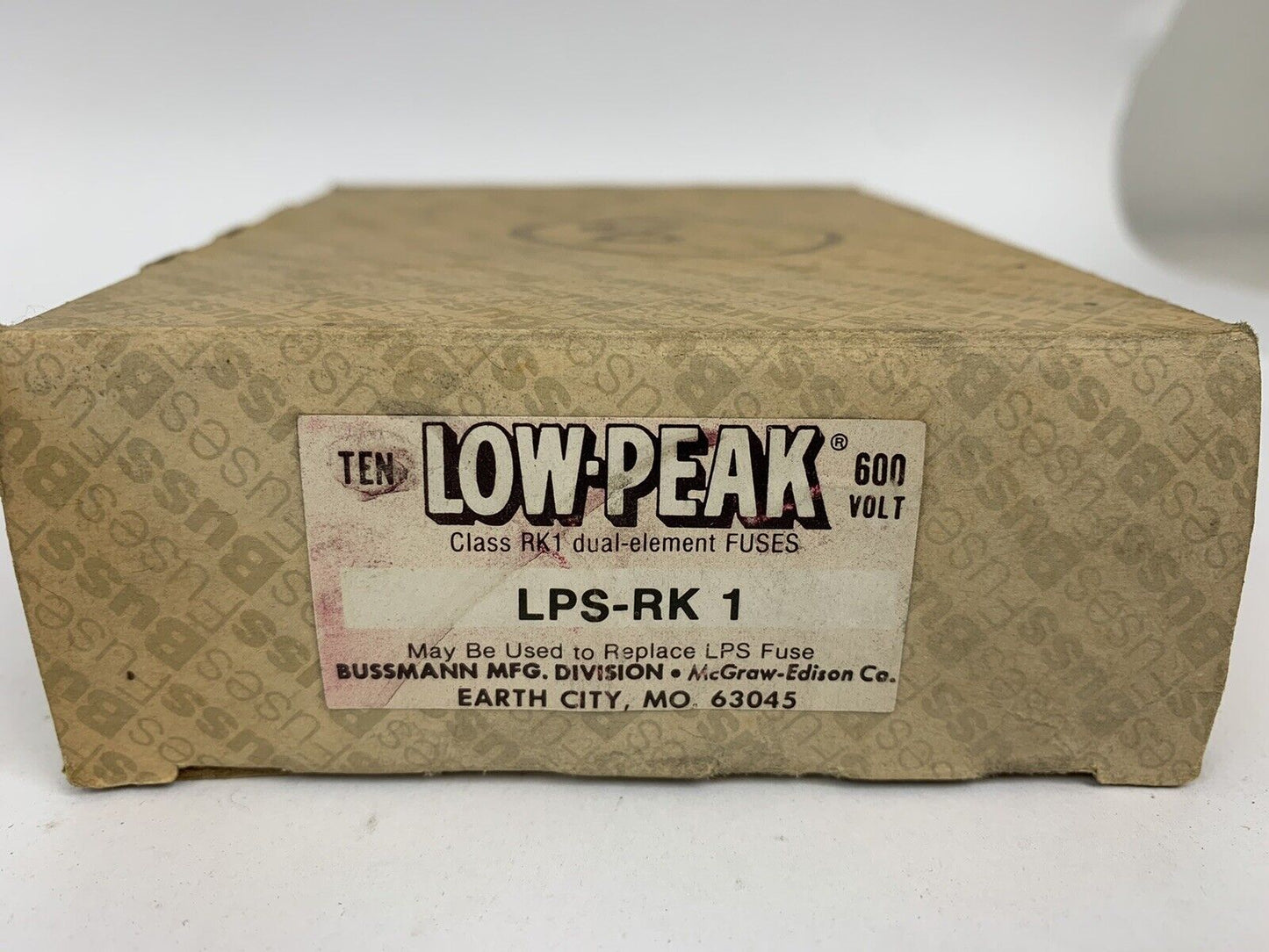 Bussmann Low-Peak Dual Element LPS-RK 1 Fuse "Lot of 8"