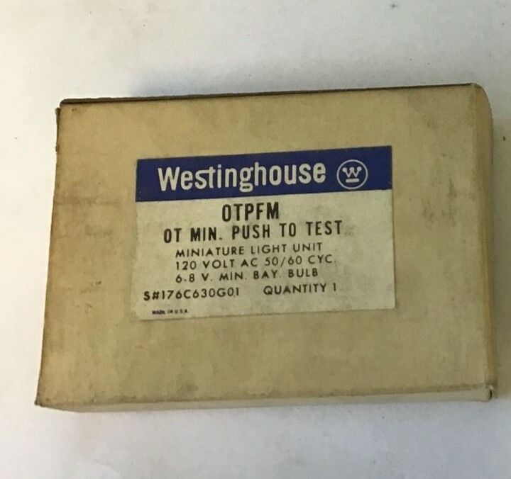 WESTINGHOUSE OTPFM OT MINIATURE LIGHT UNIT 120V 50/60CYC