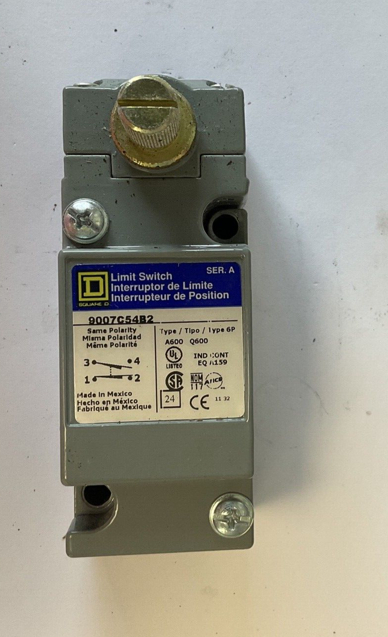 SQUARE D 9007C54B2 LIMIT SWITCH SER.A TYPE 6P