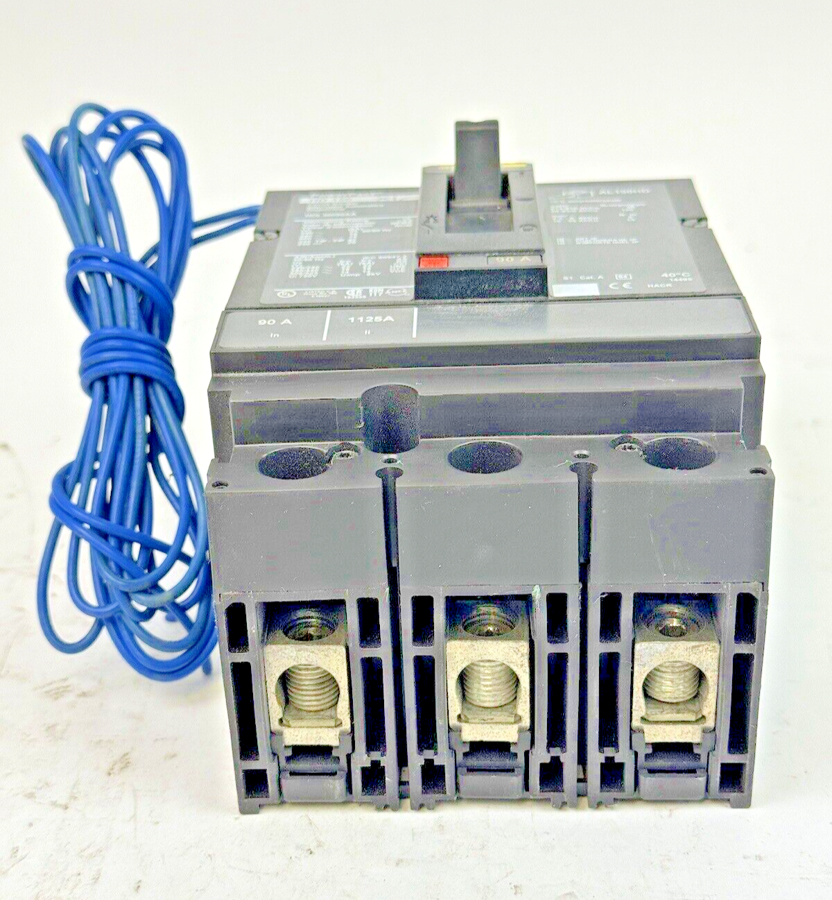 SQUARE D - HDL36090AA - POWERPACT CIRCUIT BREAKER W/ AUX - 90A/3 POLE/600VAC