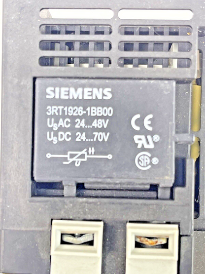 SIEMENS - 3RT1035-1BB44-3MA0 -CONTACTOR - 3RH1921-2HA22-3AA1 & 3RT1926-1BB00