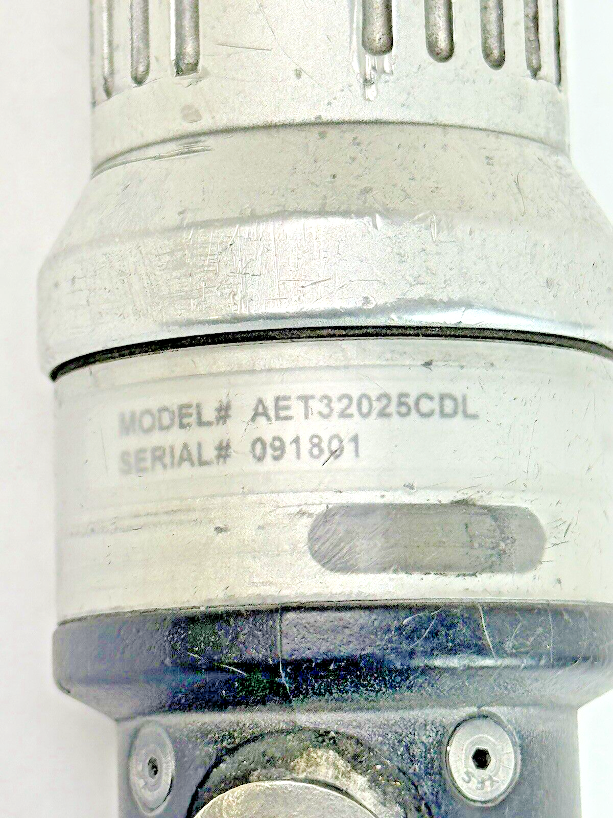 ACRADYNE AET32025CDL 2000 SER TUBENUT NUTRUNNER, Free Speed 466 RPM, Dual Lever