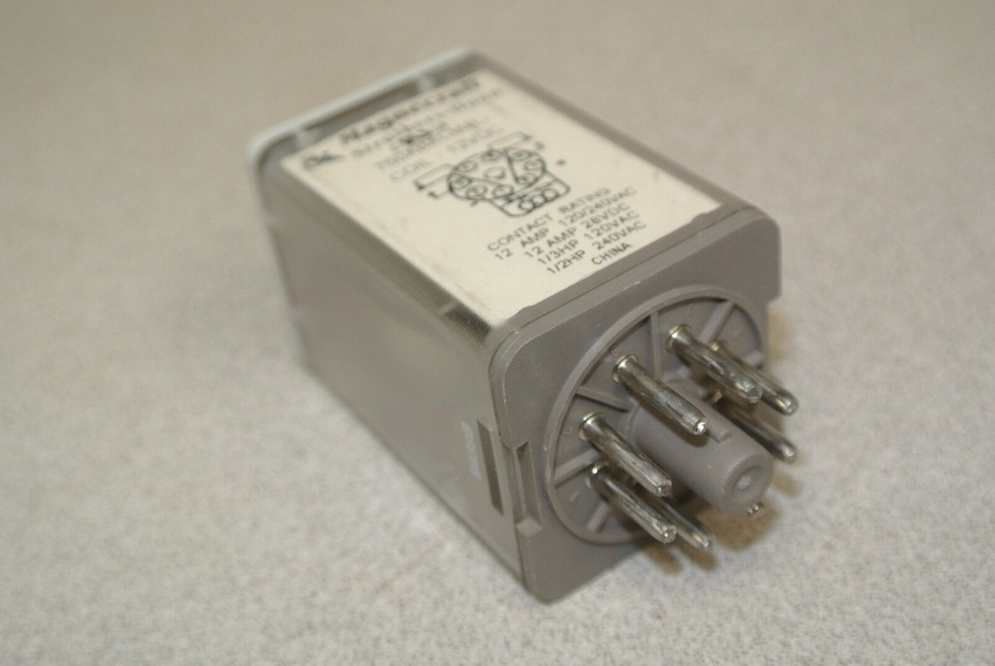 MAGNECRAFT 750XBXCM4L RELAY / 12A @ 120/240VAC / 12A @ 28VDC / NEW SURPLUS