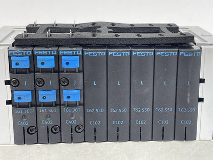 FESTO - CPV14-V1 - VALVE MANIFOLD - W/ PNEUMATIC CONNEC. PLATE, C402(3), C102(5)