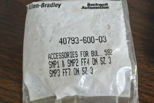 ALLEN-BRADLEY 40793-600-03 SCREWS FASTENERS for BUL. 592 OVERLOAD RELAY