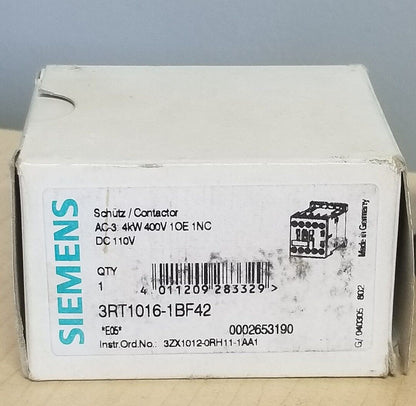 Siemens 3RT1016-1BF42  3RT1 016-1BF42 CONTACTOR